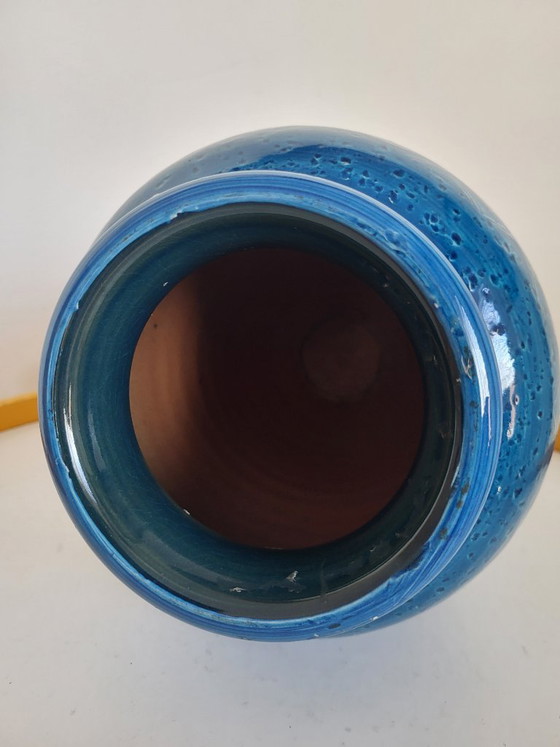 Image 1 of Bitossi glazed ceramic vase, Riminini decor, Aldo Iondi, 1960s in Italy