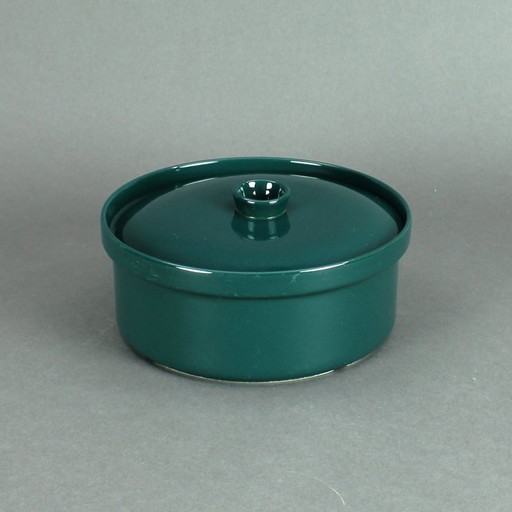 Kaj Franck (1911-1989) - Arabia - Finlandia - Modelo Kilta - Fuente baja verde con tapa - Década de 1960