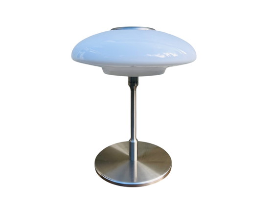 Image 1 of IKEA Tällbyn vintage tafellamp mushroomlamp lamp retro melkglas en metaal 