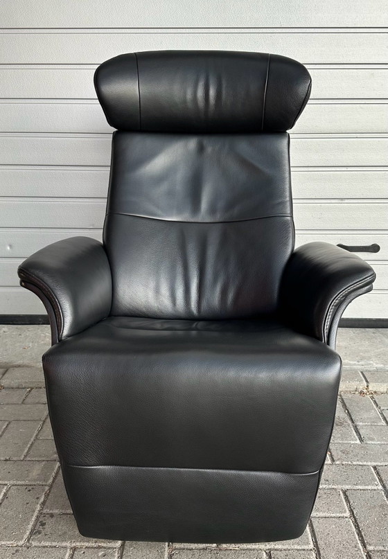 Conform Time Out Design Verstellbarer Relaxsessel, Leder, Schwarz (Foto 2 von 7)