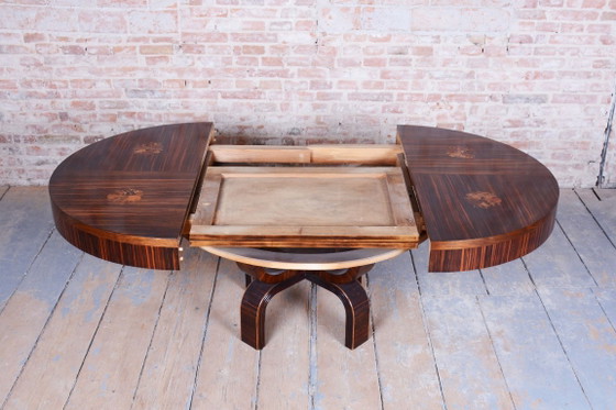Restored Art Deco Extendable Table, by P. Follot, Ecole Boulle, France, 1920s – Paul Follot, Dining tables (photo 4 of 24)