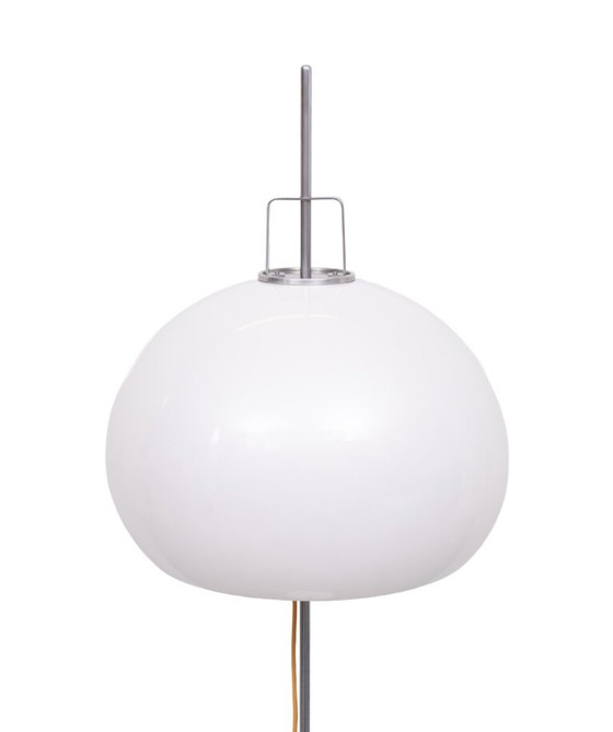 Vloerlamp "Lucerna" van verchroomd staal, ontworpen door Harvey Guzzini voor Meblo in de jaren 60. (photo 12 of 40)