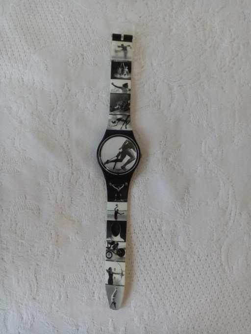 Swatch art watch signed Annie Leibovitz/Swiss quartz Atlanta 1996