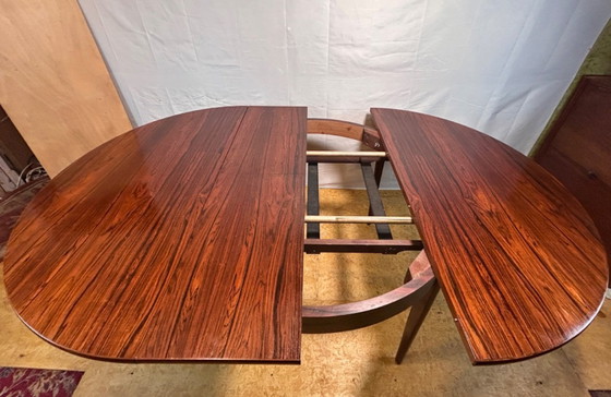 Image 1 of Mid-Century Danish Rosewood Extending Dining Table by Niels Otto Møller for J.L. Møllers Møbelfabrik 1960 exceptional example