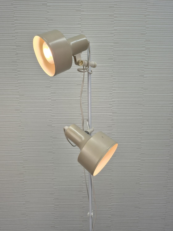 Image 1 of Vintage Beige Floor Lamp - Spots Separately Switchable