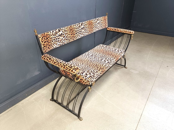 Image 1 of Maison Jansen style Curule Bench, 1960s