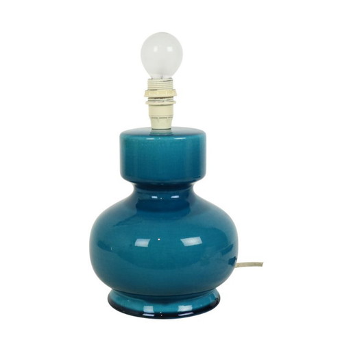 Italian Blue Ceramic Lamp