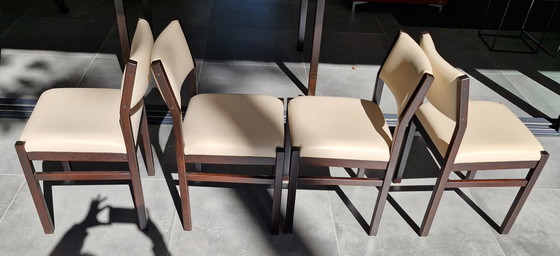 Image 1 of Ensemble de salle à manger Pastoe : table + quatre chaises