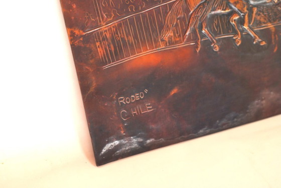 GEROOSTERDE KOPERPLAAT – Wanddecoratie, Wood, Copper (photo 8 of 10)