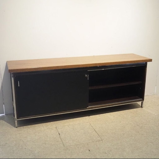 Rare Jules Wabbes DG190 sideboard in Rosewood and Wenge - Belgian design icon