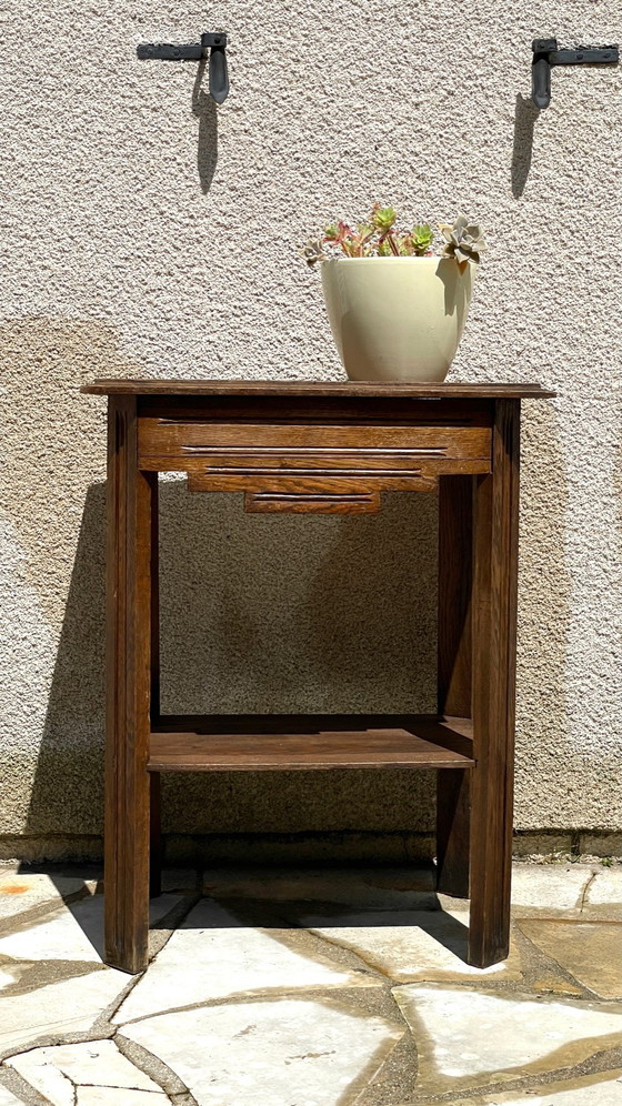 Image 1 of Comodino anni '40 in rovere massello, Francia