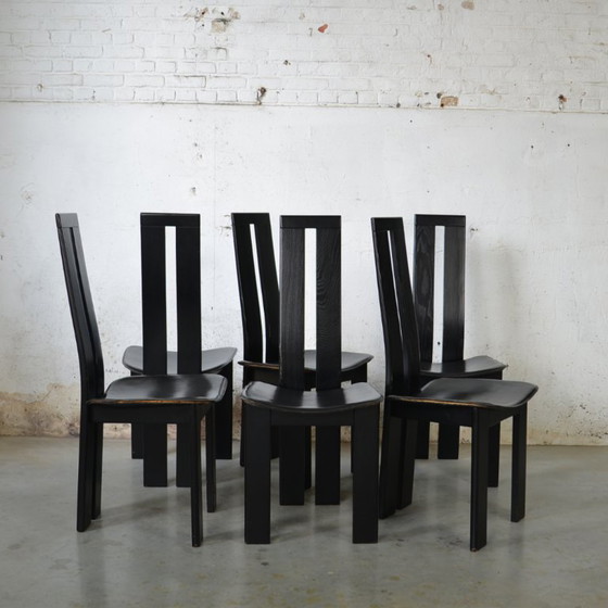 Image 1 of 6x high back rest chairs