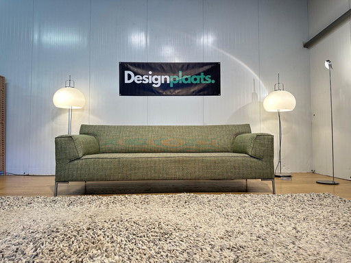Reupholstered Green Melange Bloq 3-seater - 232 cm