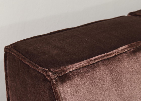 COR Trio Sectional Sofa in Chocolate Brown Velvet 1972 NEW UPHOLSTERY, Modular sofas, Retro (photo 16 of 19)