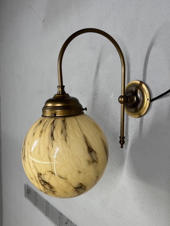 Image 1 of Suggestiva lampada da parete vintage marmorizzata di AGI Verlichting (Almelo)