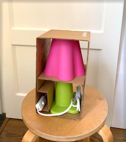 IKEA MAMMUT Table Lamp – Pink/Green – New in Box (2000s)