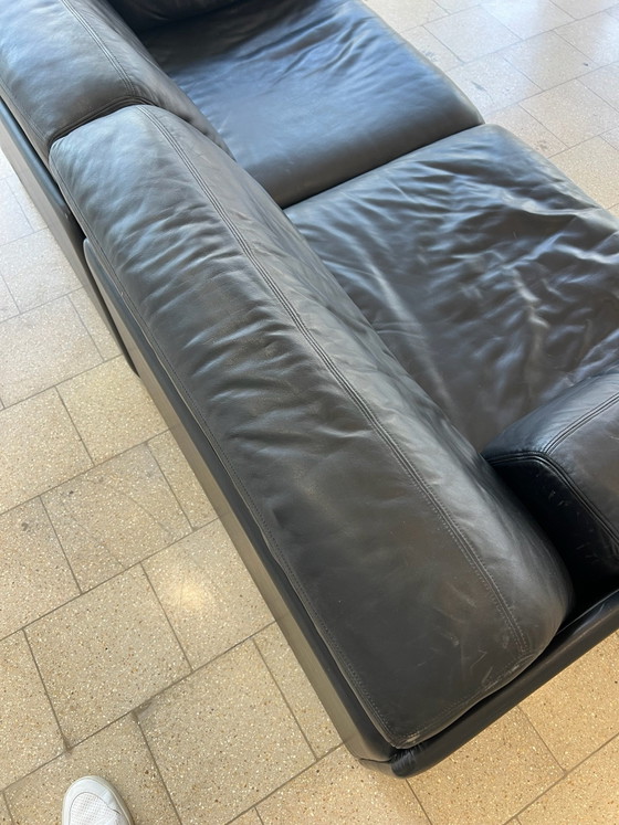 De Sede DS 76 Divano nero Design Couch – Divani 2 posti, Pelle, Legno (photo 10 of 13)