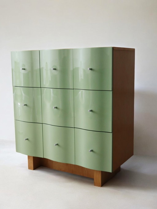 vintage Vajer chest of drawers green, Tomas Jelinek, Ikea 1995