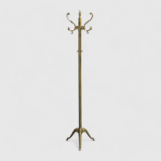 Image 1 of Vintage Standing Coat Stand, Wardrobe - Brass