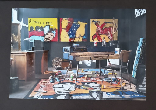 Photo from Herman Brood's art studio
