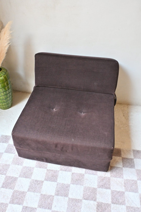 Image 1 of Vintage Rib Armchair - Folding Out To Sleep Armchair