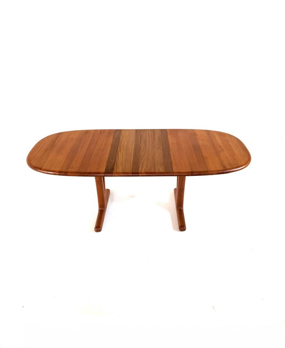 Vintage extendable teak dining table, Holstebro Møbelfabrik ‘70 – Wood, Metal (photo 9 of 15)
