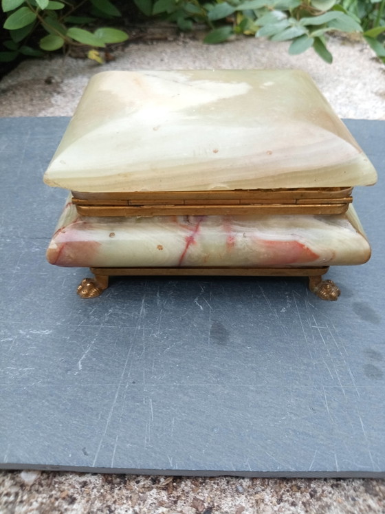 Vintage 60s Italian Onyx Jewelry Box – Decorative Objects, Stone (photo 7 of 9)