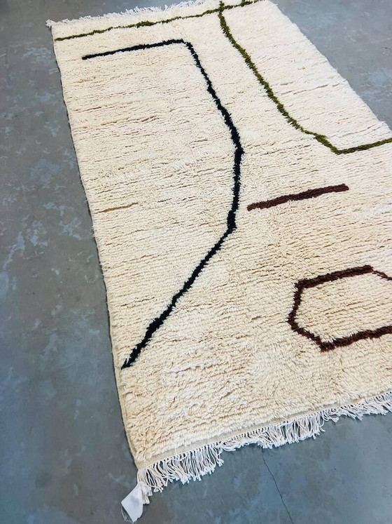 Marokkaans handgemaakt vloerkleed 200cmx100cm – Vloerkleden en tapijten, Wool, Bohemian (photo 3 of 5)