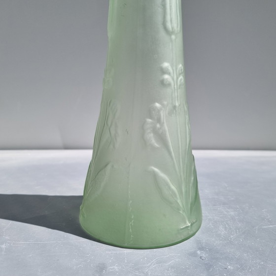 Image 1 of Josef Rindskopf frosted Pepita Vase Art Nouveau 