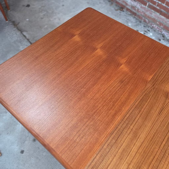 H.W. Klein, Bramin extendable dining table + 6 chairs teak 60's, Dining set, Wood, Brown (photo 16 of 22)