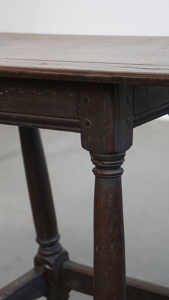 Image 1 of Grote Antieke Engelse Bijzettafel/Stool