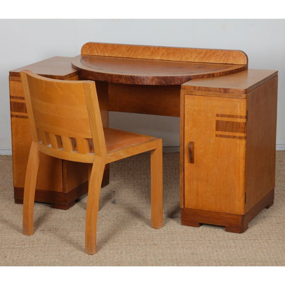 Houten kaptafel/bureau, Engels werk uit de jaren 30 – Wood (photo 8 of 9)