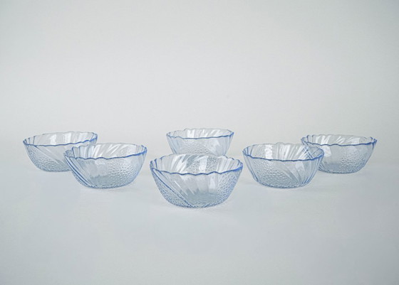 Image 1 of Set di ciotole in vetro, design italiano, anni '70, made in Italy