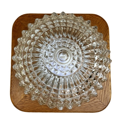 Glazen plafondlamp, wandlamp, Kramer Leuchten Type 6120, Duitsland 1970