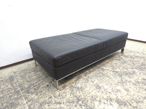 Image 1 of Tabouret en cuir Walter Knoll Foster, tabouret design, banc en cuir, qualité supérieure