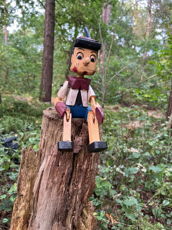 Handmade wooden Pinocchio statue – colorful home decoration – 30 cm – Decorative Objects (photo 4 of 5)