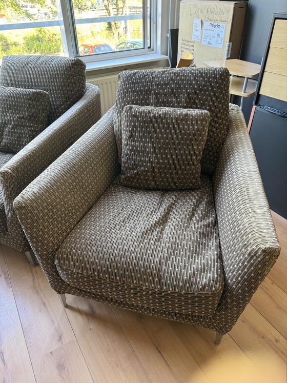 B&B Italia Maxalto Malacorte Fauteuils - Antonio Citterio – Armchairs, Metal, Textile (photo 3 of 6)