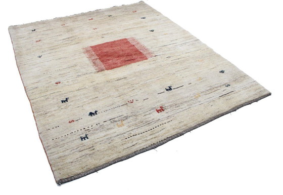 Image 1 of Original Perserteppich Gabbeh Ghashghai Orientteppich 237 cm x 197 cm Alt Natur