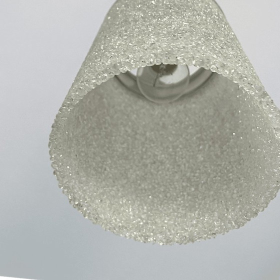 French mid century sugar crystal crushed ice acrylic pendant light – Pendant lamps, Plastic (photo 9 of 14)