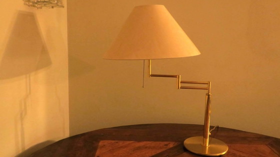 Lámpara de mesa italiana multi-ajustable de latón de Relux Milano, década de 1970. – Lámparas de mesa, Brass (photo 8 of 12)
