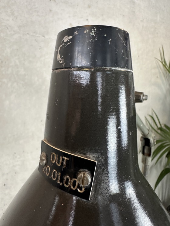 Image 1 of Vintage industrial trolley 'Hazet Assistent' + Rademacher lamp