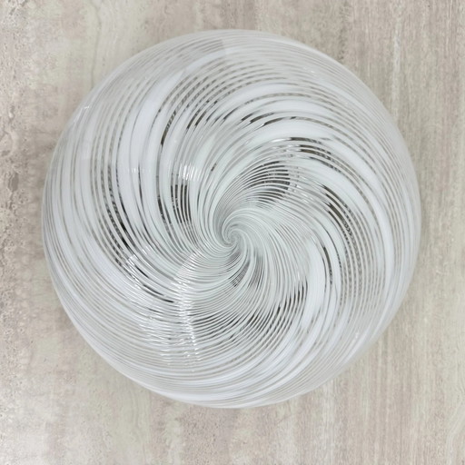 Mid-century design Murano glass Hillebrand ceiling lamp , 1970s
