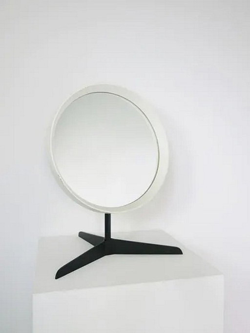 Espejo de maquillaje redondo inglés Durlston, década de 1960.