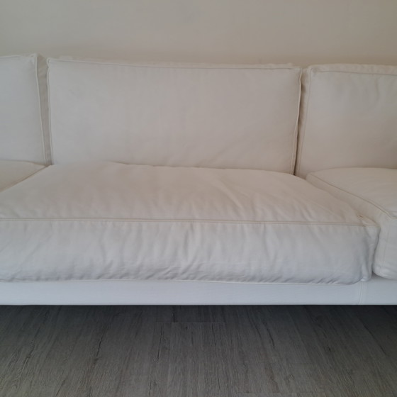Cassina “405 Duc” Three-Seater SofaDesign by Mario Bellini, 1970s, 3-5 Sitzer Sofas, Polyester, Baumwolle (Foto 11 von 14)
