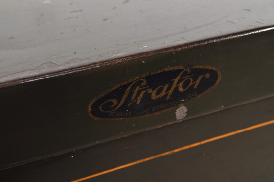 Image 1 of Mobiletto portadocumenti industriale vintage Strafor, anni '30