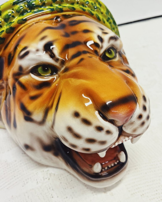 Image 1 of Tiger Ceramic Wall Shelf