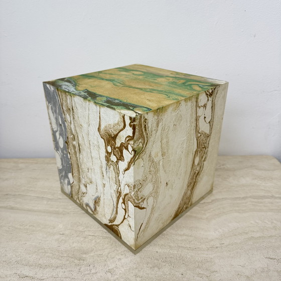 Image 1 of Mid-Century Design Lucite Cube Table Lamp, 1970’s