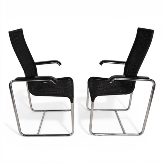 Image 1 of Ensemble de 2 chaises cantilever Tecta D25 avec accoudoirs, par Axel Bruchhäuser, 1980