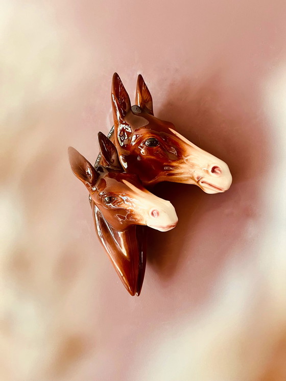 Image 1 of Jema “70’s Ceramic horse wall decoration