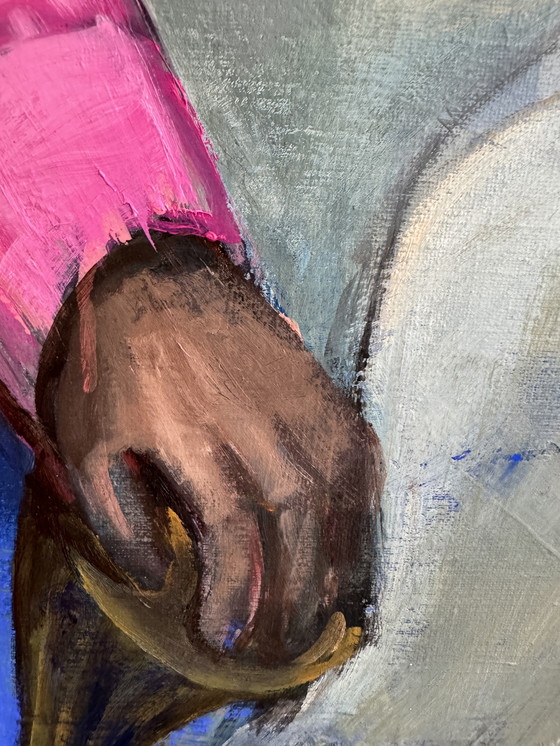 Image 1 of Le grand art : la peinture à l'huile "fatiguée de courir après".